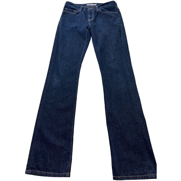 J Brand Womens Cotton Dark Wash Straight Leg Blue Jeans 32 x 34 Great Condition - Picture 1 of 9